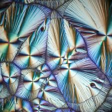 A close up of crystals.